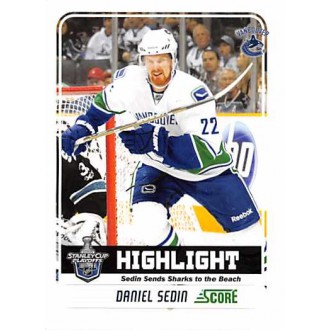 Paralelní karty - Sedin Daniel - 2011-12 Score Glossy No.499