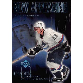 Insertní karty - Sedin Henrik - 2000-01 Pros and Prospects Now Appearing No.NA8