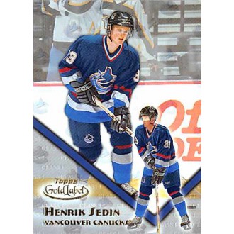 Řadové karty - Sedin Henrik - 2000-01 Topps Gold Label Class 1 No.77