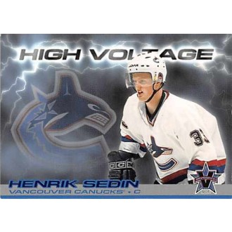 Insertní karty - Sedin Henrik - 2000-01 Vanguard High Voltage No.35