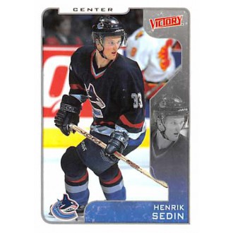 Řadové karty - Sedin Henrik - 2001-02 Victory No.345