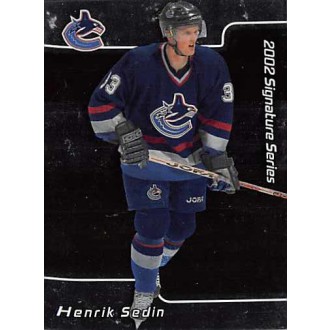 Řadové karty - Sedin Henrik - 2001-02 BAP Signature Series No.72