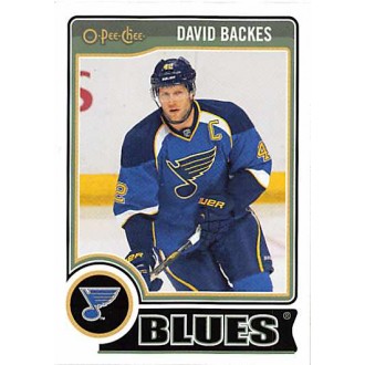 Řadové karty - Backes David - 2014-15 O-Pee-Chee No.393