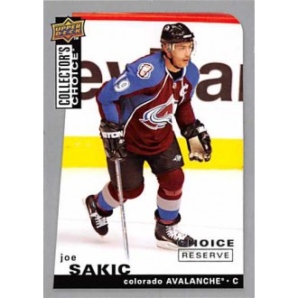 Paralelní karty - Sakic Joe - 2008-09 Collectors Choice Reserve Silver No.80