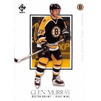 Řadové karty - Murray Glen - 2002-03 Private Stock Reserve No.6