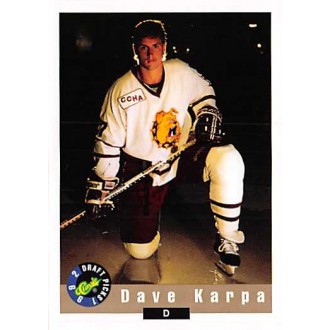 Řadové karty - Karpa Dave - 1992-93 Classic Draft Picks No.68