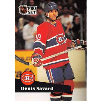 Řadové karty - Savard Denis - 1991-92 Pro Set French No.128