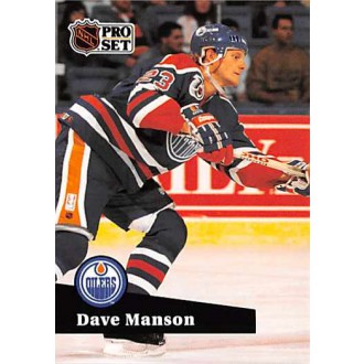 Řadové karty - Manson Dave - 1991-92 Pro Set French No.389