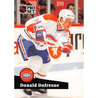 Řadové karty - Dufresne Donald - 1991-92 Pro Set French No.418