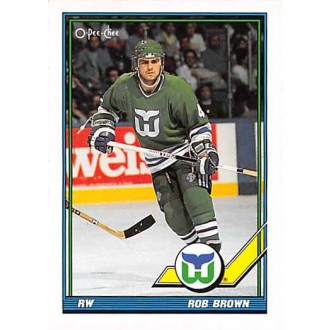 Řadové karty - Brown Rob - 1991-92 O-Pee-Chee No.83