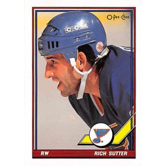 Řadové karty - Sutter Rich - 1991-92 O-Pee-Chee No.143