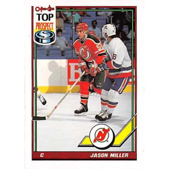 Řadové karty - Miller Jason - 1991-92 O-Pee-Chee No.163