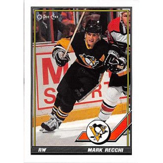 Řadové karty - Recchi Mark - 1991-92 O-Pee-Chee No.196