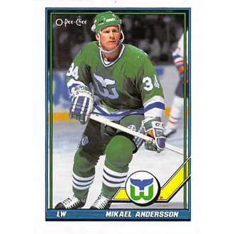 Řadové karty - Andersson Mikael - 1991-92 O-Pee-Chee No.197