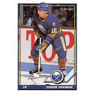 Řadové karty - Shannon Darrin - 1991-92 O-Pee-Chee No.214