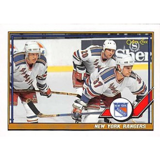 Řadové karty - New York Rangers - 1991-92 O-Pee-Chee No.215