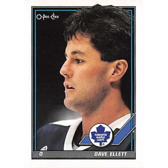 Řadové karty - Ellett Dave - 1991-92 O-Pee-Chee No.381