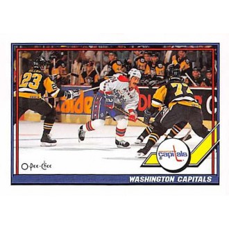 Řadové karty - Washington Capitals - 1991-92 O-Pee-Chee No.384