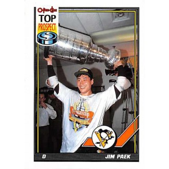 Řadové karty - Paek Jim - 1991-92 O-Pee-Chee No.437