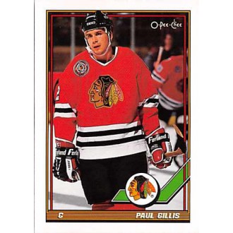Řadové karty - Gillis Paul - 1991-92 O-Pee-Chee No.469