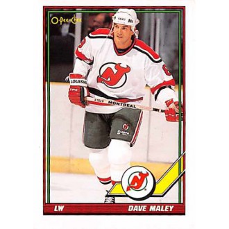 Řadové karty - Maley Dave - 1991-92 O-Pee-Chee No.476