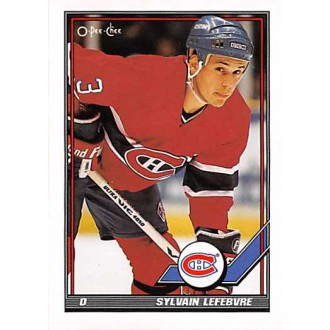 Řadové karty - Lefebvre Sylvain - 1991-92 O-Pee-Chee No.489