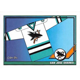 Řadové karty - San Jose Sharks - 1991-92 O-Pee-Chee No.525