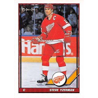 Řadové karty - Yzerman Steve - 1991-92 O-Pee-Chee No.424
