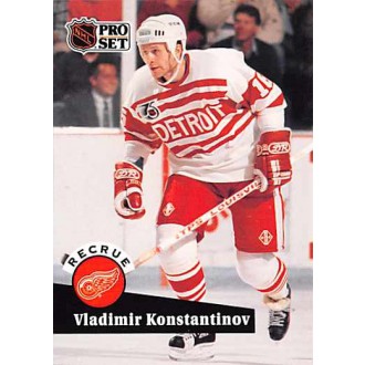 Řadové karty - Konstantinov Vladimir - 1991-92 Pro Set French No.533