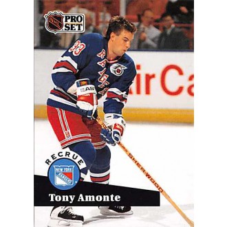 Řadové karty - Amonte Tony - 1991-92 Pro Set French No.550