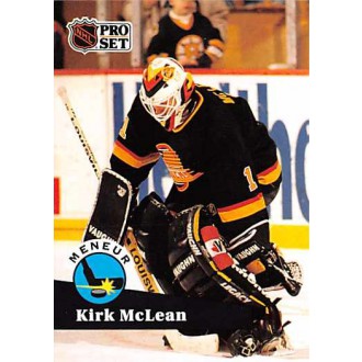 Řadové karty - McLean Kirk - 1991-92 Pro Set French No.603