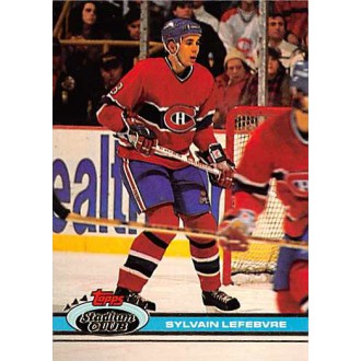 Řadové karty - Lefebvre Sylvain - 1991-92 Stadium Club No.208