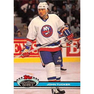 Řadové karty - Tucker John - 1991-92 Stadium Club No.335