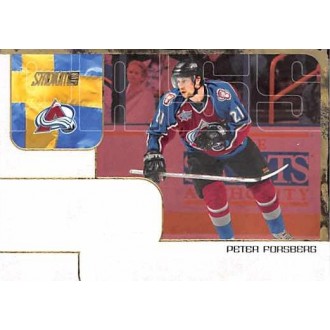 Insertní karty - Forsberg Peter - 2001-02 Stadium Club NHL Passport No.NHLP1