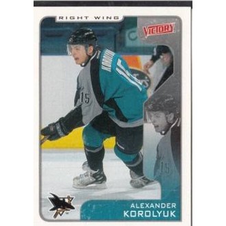 Řadové karty - Korolyuk Alexander - 2001-02 Victory No.301