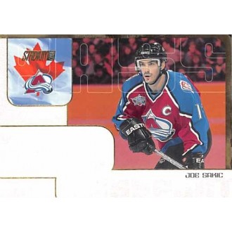 Insertní karty - Sakic Joe - 2001-02 Stadium Club NHL Passport No.NHLP19