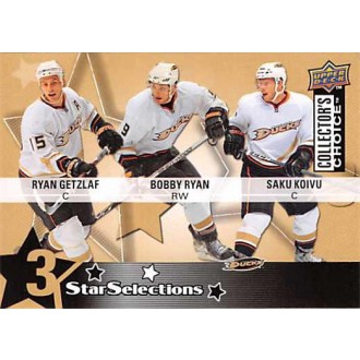Řadové karty - Getzlaf Ryan, Ryan Bobby, Koivu Saku - 2009-10 Collectors Choice No.201
