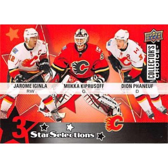Řadové karty - Iginla Jarome, Kiprusoff Miikka, Phaneuf Dion - 2009-10 Collectors Choice No.205