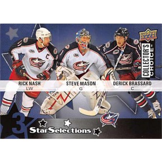Řadové karty - Nash Rick, Mason Steve, Brassard Derick - 2009-10 Collectors Choice No.209