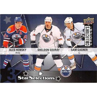 Řadové karty - Hemský Aleš, Souray Sheldon, Gagner Sam - 2009-10 Collectors Choice No.212
