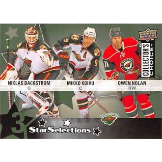 Řadové karty - Backstrom Niklas, Koivu Mikko, Nolan Owen - 2009-10 Collectors Choice No.215