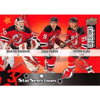 Řadové karty - Brodeur Martin, Parise Zach, Eliáš Patrik - 2009-10 Collectors Choice No.218