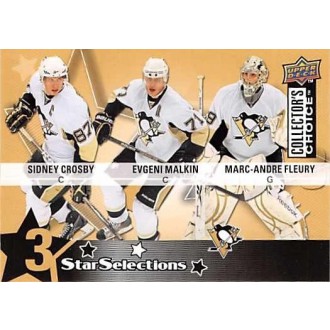Řadové karty - Crosby Sidney, Malkin Evgeni, Fleury Marc-Andre - 2009-10 Collectors Choice No.224