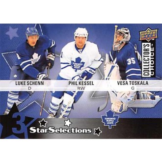 Řadové karty - Schenn Luke, Kessel Phil, Toskala Vesa - 2009-10 Collectors Choice No.228