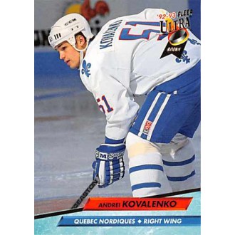 Řadové karty - Kovalenko Andrei - 1992-93 Ultra No.387