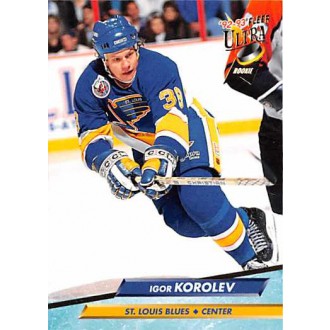 Řadové karty - Korolev Igor - 1992-93 Ultra No.395