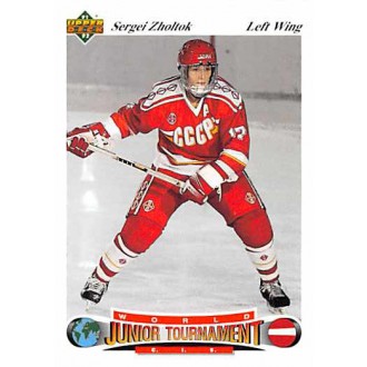Řadové karty - Zholtok Sergei - 1991-92 Upper Deck Czech World Juniors No.20