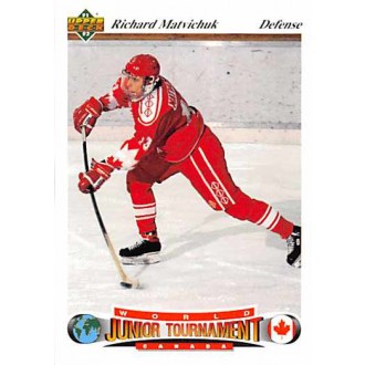 Řadové karty - Matvichuk Richard - 1991-92 Upper Deck Czech World Juniors No.48