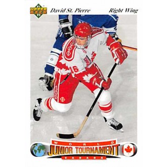 Řadové karty - St.Pierre David - 1991-92 Upper Deck Czech World Juniors No.49