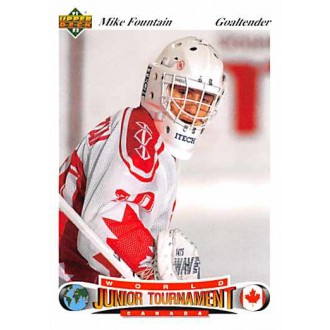 Řadové karty - Fountain Mike - 1991-92 Upper Deck Czech World Juniors No.52